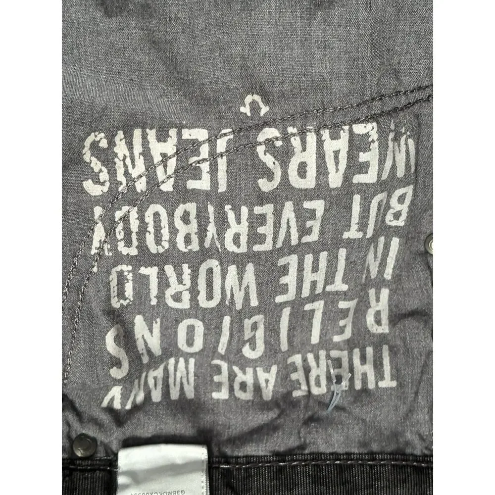 Rare Vintage Japanese Brand True Religion Ricky Jeans Stretch W36x32